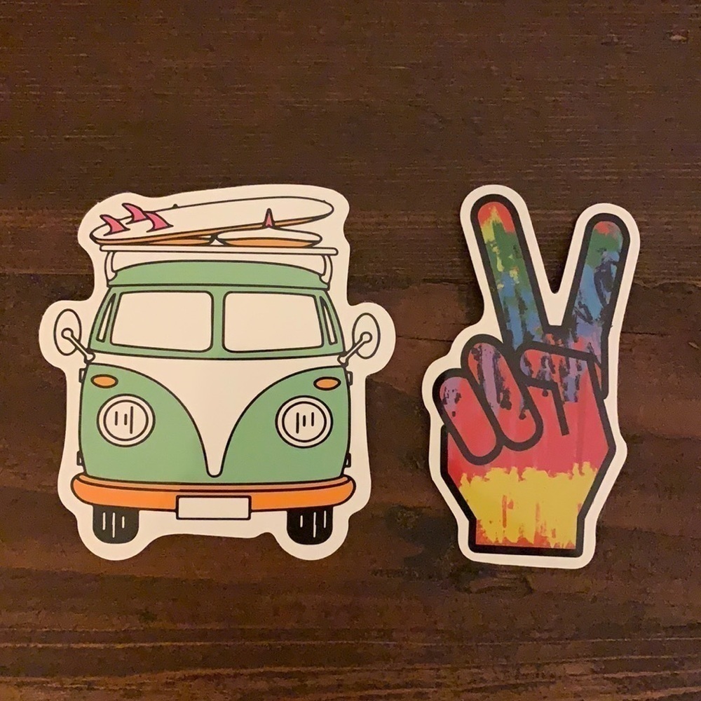 Stickers Laptop Water Bottle Set of 2 VSCO Large